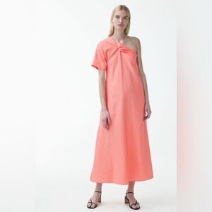 COS Pink Asymmetrical One Shoulder Sundress